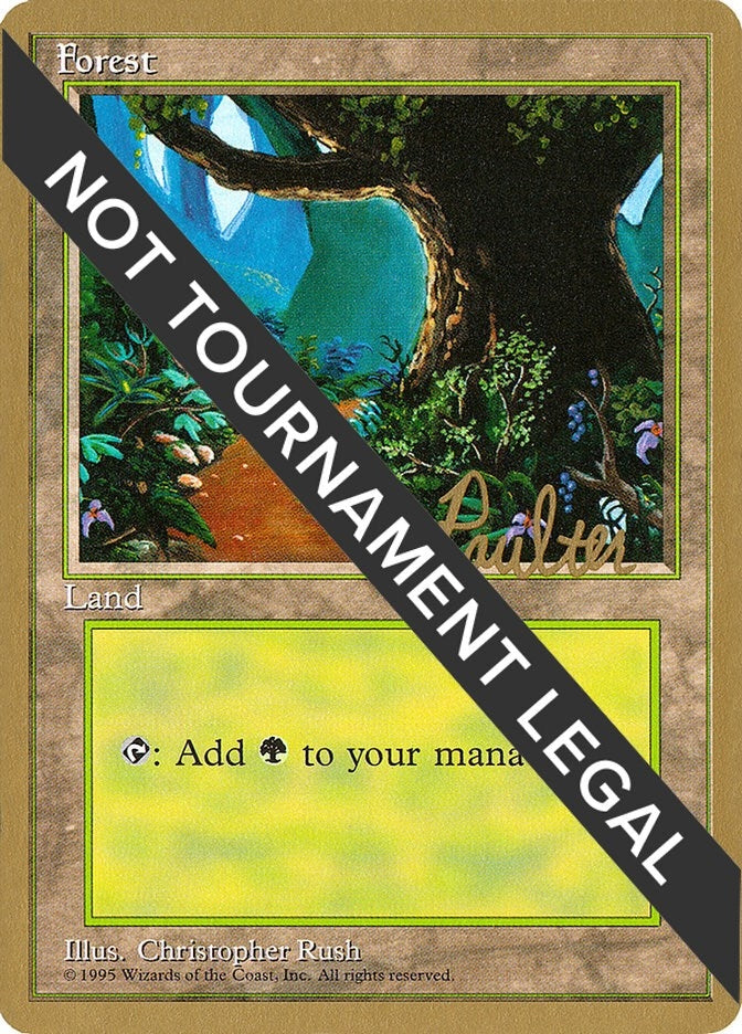 Image for Forest (B) - 1996 Preston Poulter (4ED) [World Championship Decks] - Magic: The Gathering
