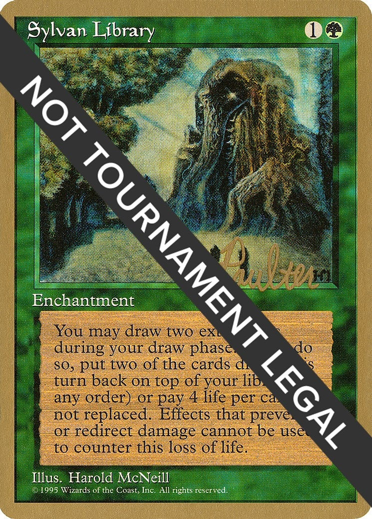 Image for Sylvan Library - 1996 Preston Poulter (4ED) [World Championship Decks] - Magic: The Gathering