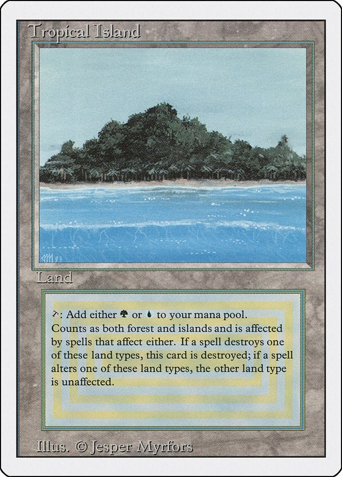 Image for Tropical Island [Revised Edition] - Magic: The Gathering