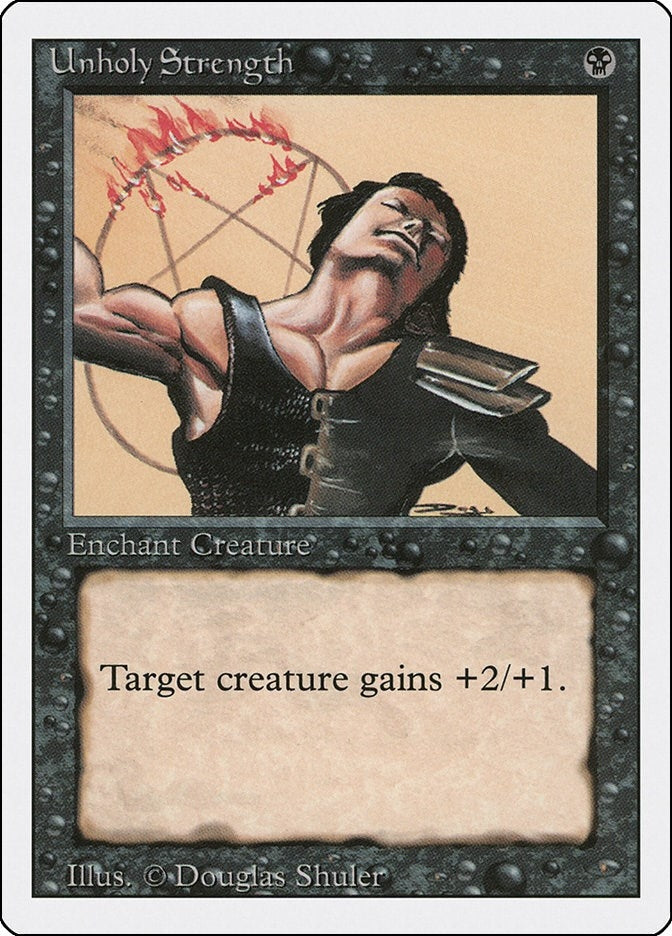 Image for Unholy Strength [Revised Edition] - Magic: The Gathering