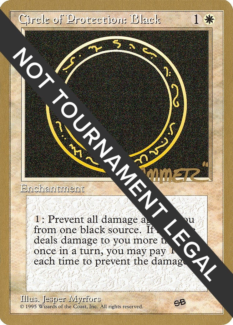 Image for Circle of Protection: Black - 1996 Shawn "Hammer" Regnier (4ED) (SB) [World Championship Decks] - Magic: The Gathering