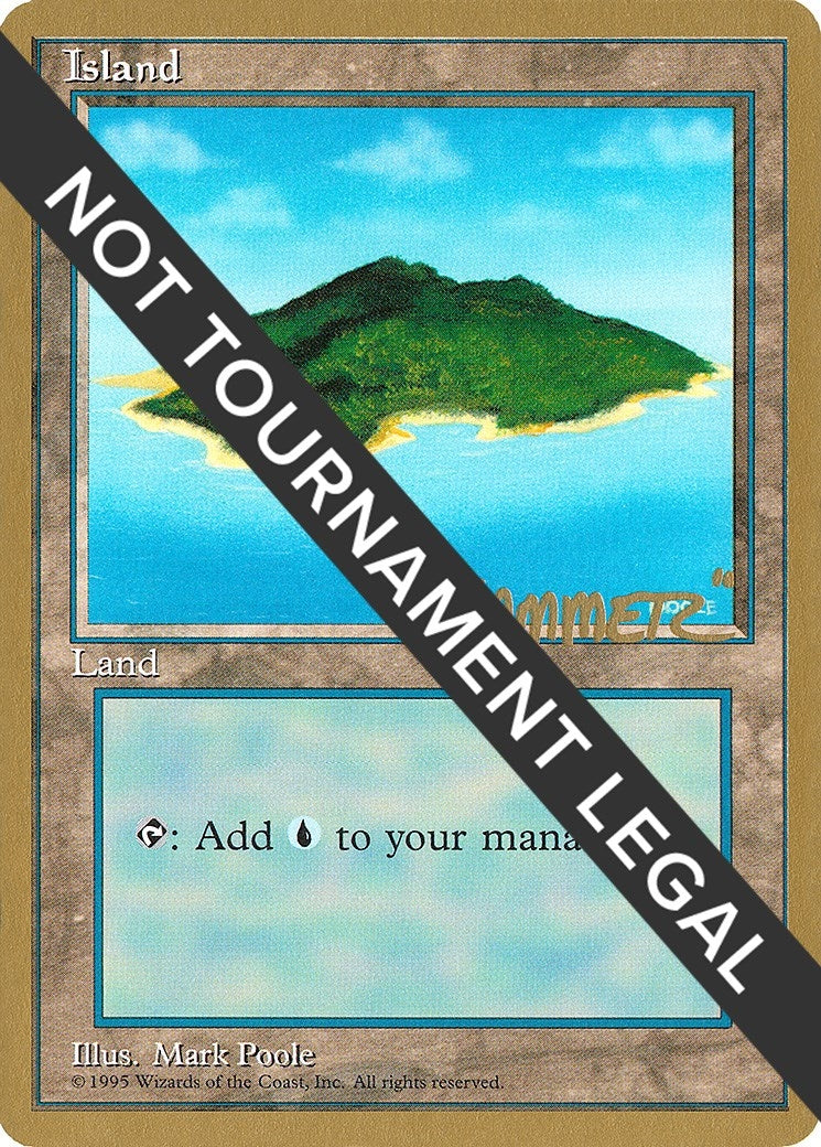 Image for Island (B) - 1996 Shawn "Hammer" Regnier (4ED) [World Championship Decks] - Magic: The Gathering