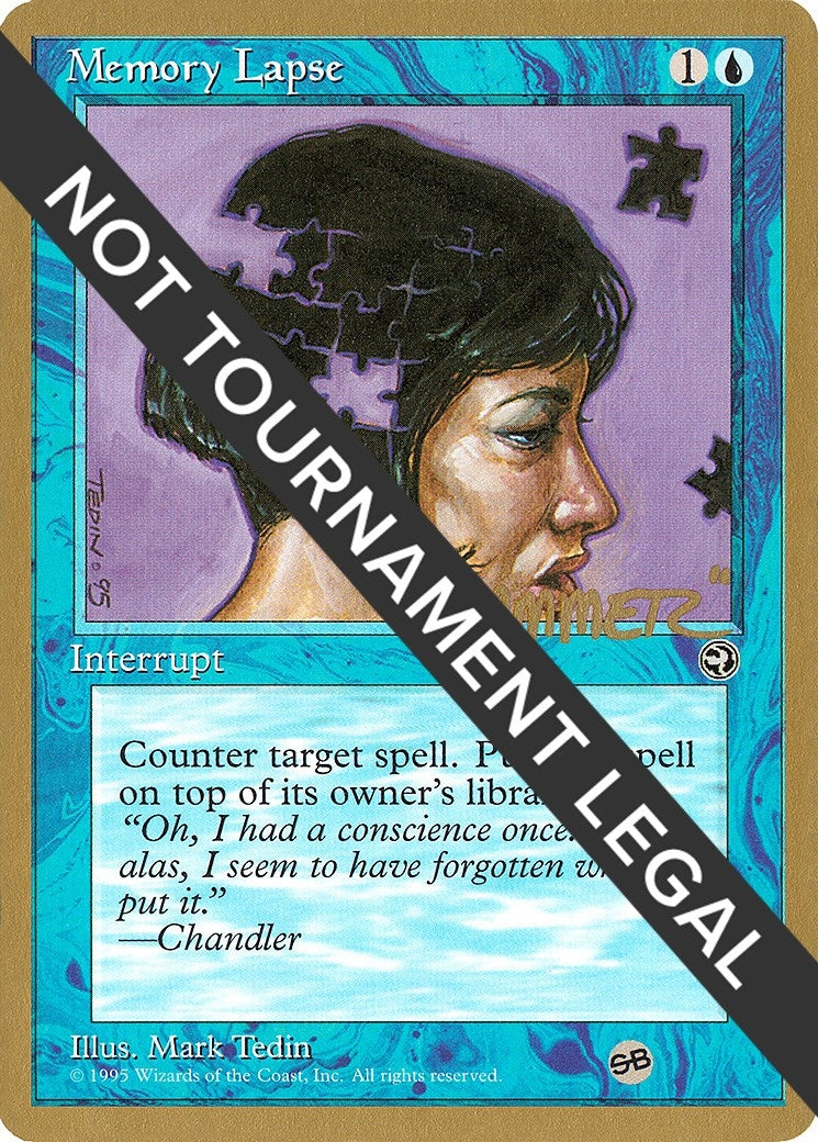 Image for Memory Lapse (Version 2) - 1996 Shawn "Hammer" Regnier (HML) (SB) [World Championship Decks] - Magic: The Gathering