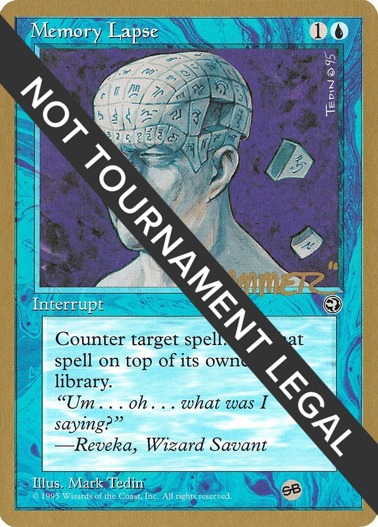 Image for Memory Lapse - 1996 Shawn "Hammer" Regnier (HML) (SB) [World Championship Decks] - Magic: The Gathering