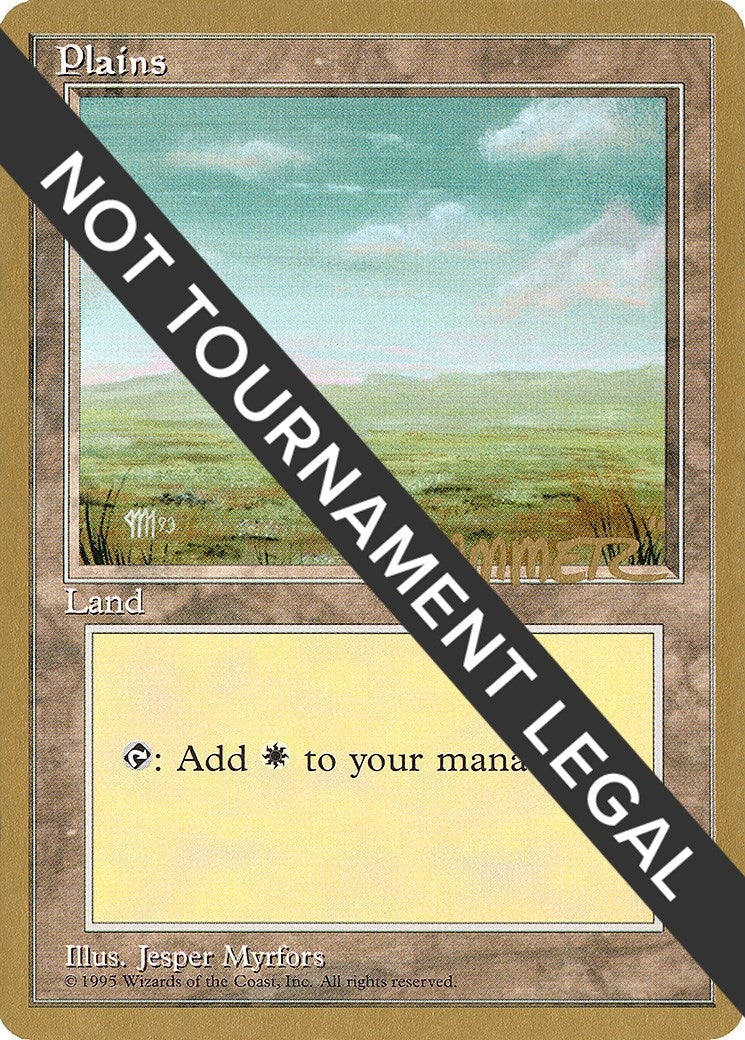 Image for Plains (C) - 1996 Shawn "Hammer" Regnier (4ED) [World Championship Decks] - Magic: The Gathering