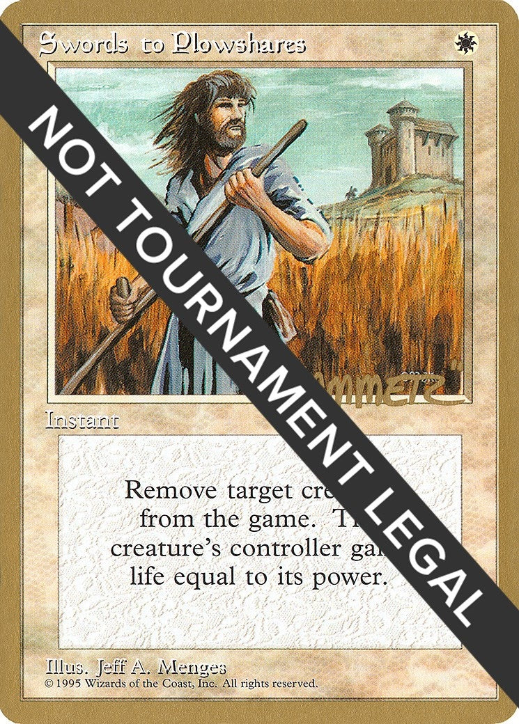 Image for Swords to Plowshares - 1996 Shawn "Hammer" Regnier (4ED) [World Championship Decks] - Magic: The Gathering