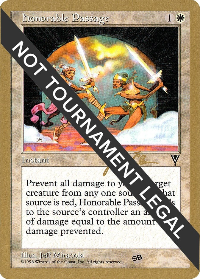 Image for Honorable Passage - 1997 Jakub Slemr (VIS) (SB) [World Championship Decks] - Magic: The Gathering