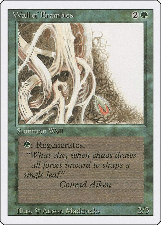 Image for Wall of Brambles [Revised Edition] - Magic: The Gathering