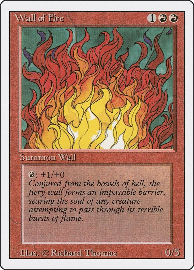 Image for Wall of Fire [Revised Edition] - Magic: The Gathering