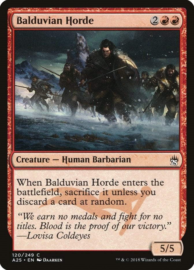 Image for Balduvian Horde (120) [Masters 25] - Magic: The Gathering