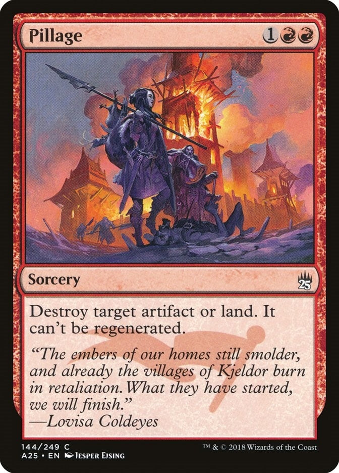 Image for Pillage (144) [Masters 25] - Magic: The Gathering