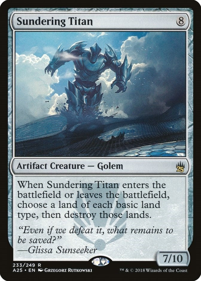 Image for Sundering Titan (233) [Masters 25] - Magic: The Gathering