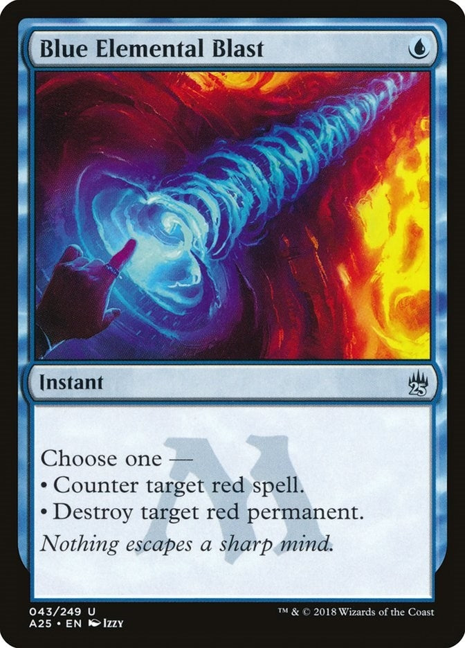 Image for Blue Elemental Blast (43) [Masters 25] - Magic: The Gathering