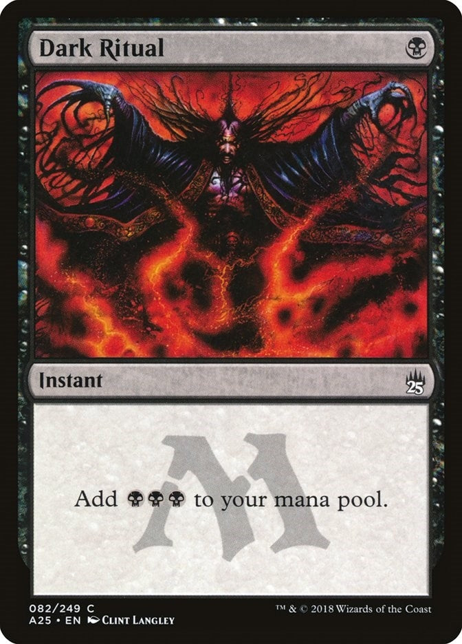 Image for Dark Ritual (82) [Masters 25] - Magic: The Gathering