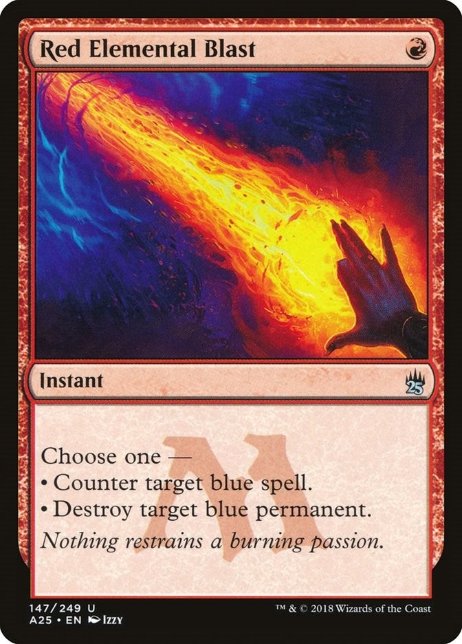 Image for Red Elemental Blast (147) [Masters 25] - Magic: The Gathering