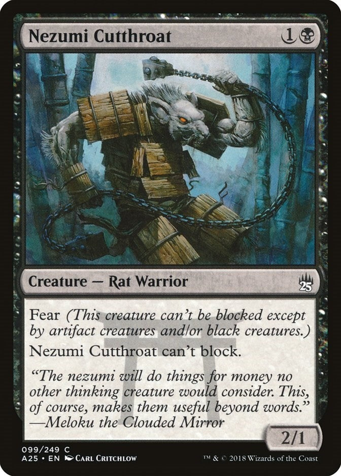 Image for Nezumi Cutthroat (99) [Masters 25] - Magic: The Gathering