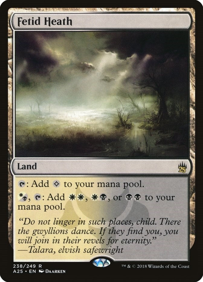 Image for Fetid Heath (238) [Masters 25] - Magic: The Gathering