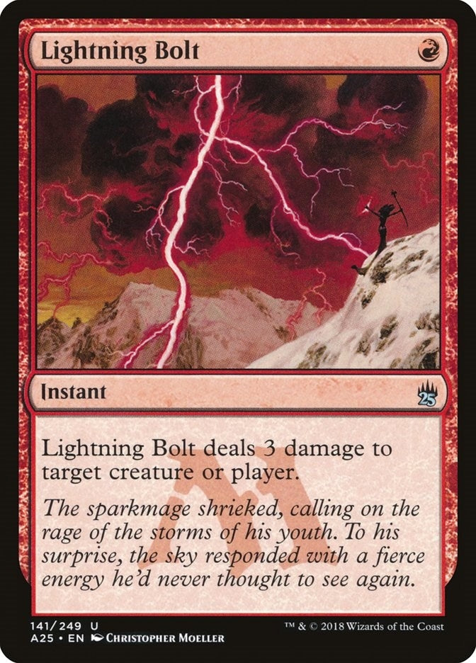 Image for Lightning Bolt (141) [Masters 25] - Magic: The Gathering