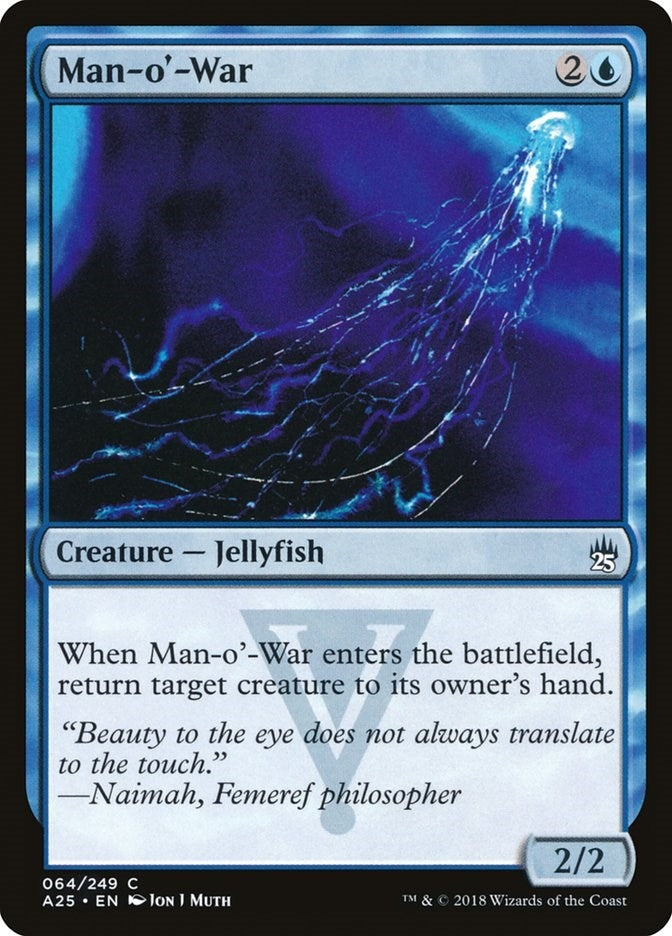 Image for Man-o'-War (64) [Masters 25] - Magic: The Gathering
