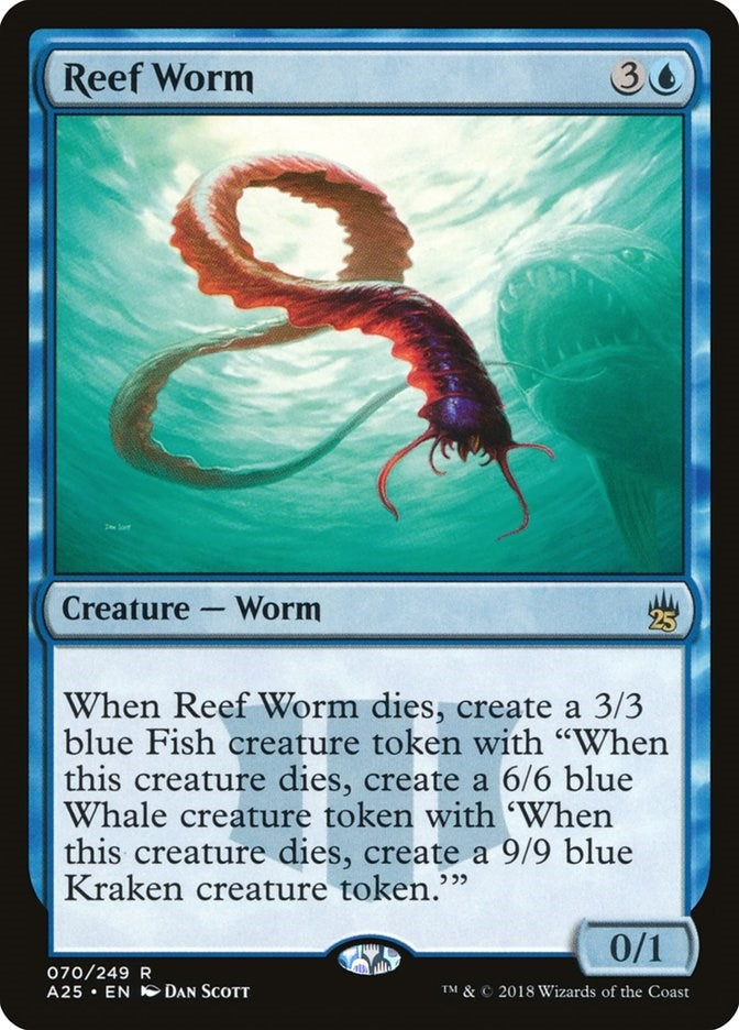Image for Reef Worm (70) [Masters 25] - Magic: The Gathering