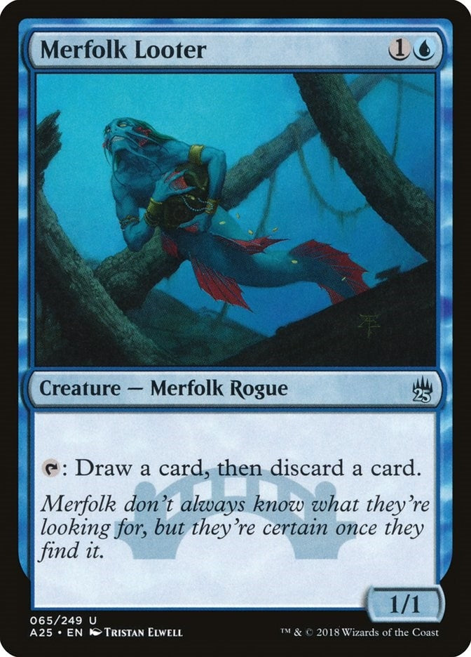 Image for Merfolk Looter (65) [Masters 25] - Magic: The Gathering