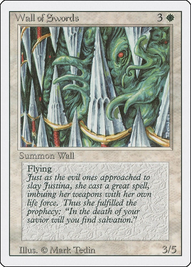 Image for Wall of Swords [Revised Edition] - Magic: The Gathering