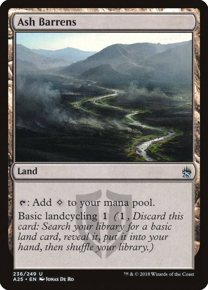 Image for Ash Barrens (236) [Masters 25] - Magic: The Gathering