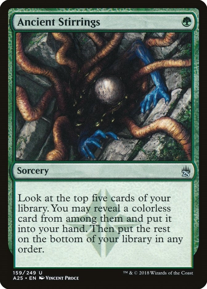 Image for Ancient Stirrings (159) [Masters 25] - Magic: The Gathering