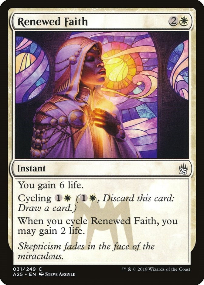 Image for Renewed Faith (31) [Masters 25] - Magic: The Gathering