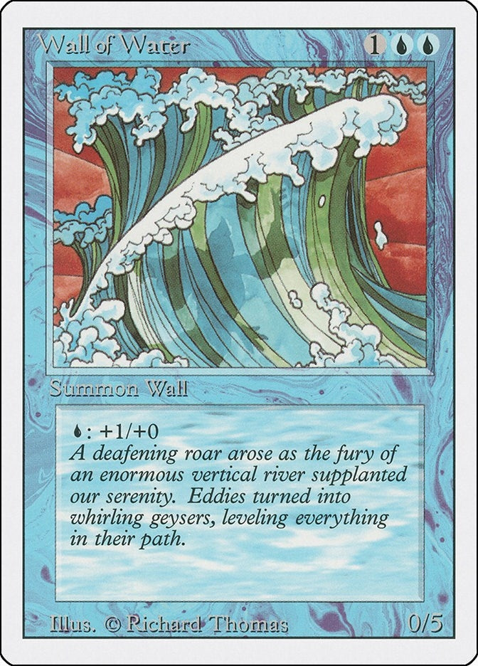 Image for Wall of Water [Revised Edition] - Magic: The Gathering
