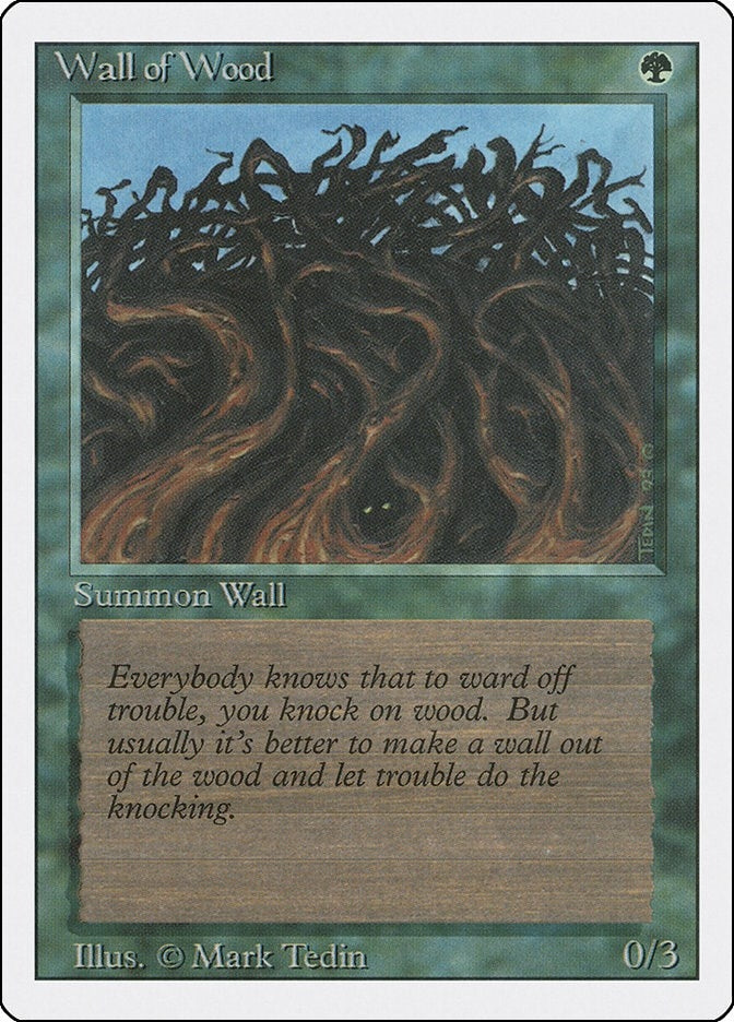 Image for Wall of Wood [Revised Edition] - Magic: The Gathering