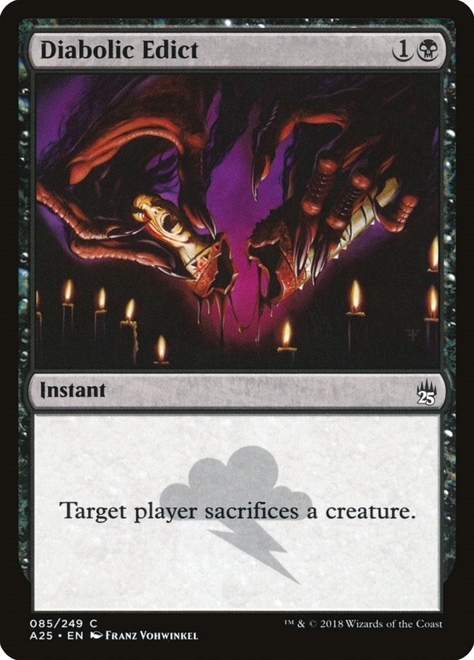 Image for Diabolic Edict (85) [Masters 25] - Magic: The Gathering