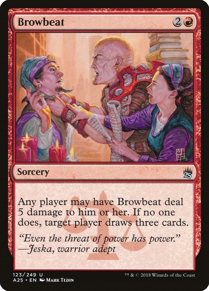Image for Browbeat (123) [Masters 25] - Magic: The Gathering