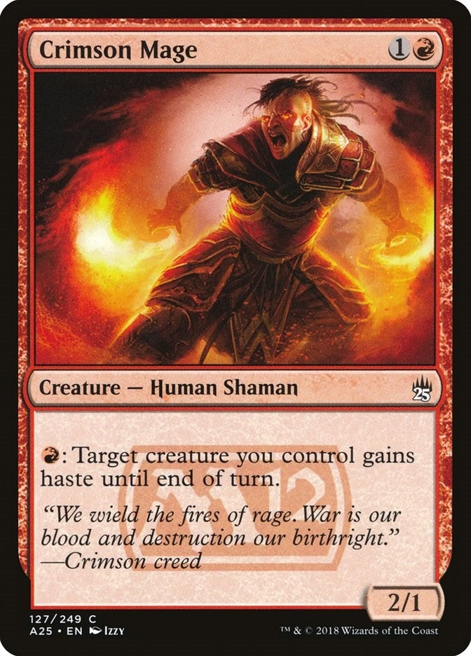 Image for Crimson Mage (127) [Masters 25] - Magic: The Gathering