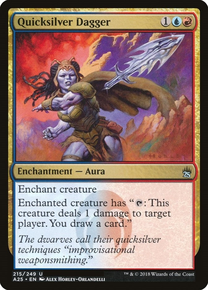 Image for Quicksilver Dagger (215) [Masters 25] - Magic: The Gathering
