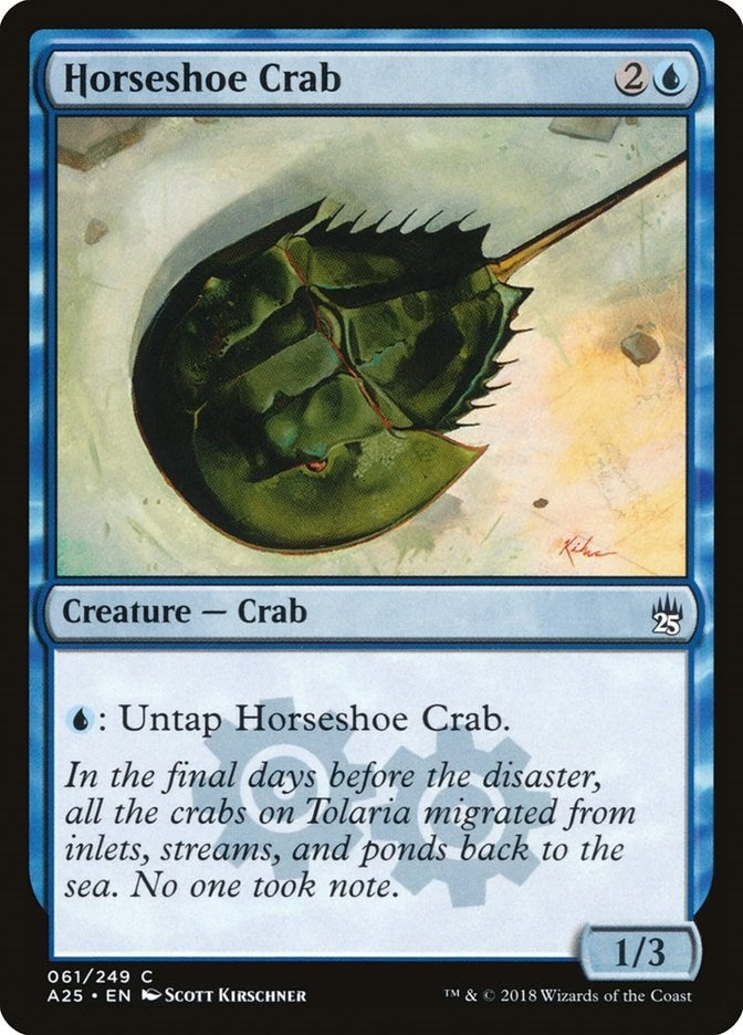 Image for Horseshoe Crab (61) [Masters 25] - Magic: The Gathering