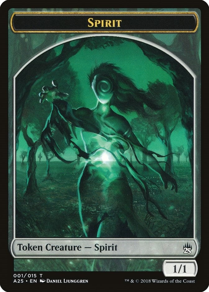 Image for Spirit Token (001) (1) [Masters 25] - Magic: The Gathering