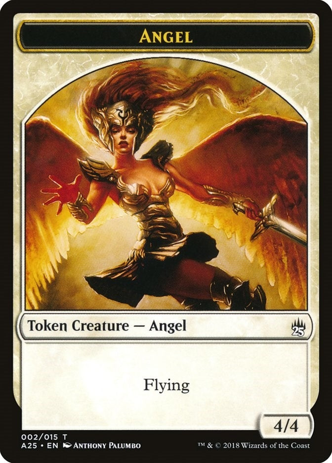 Image for Angel Token (002) (2) [Masters 25] - Magic: The Gathering