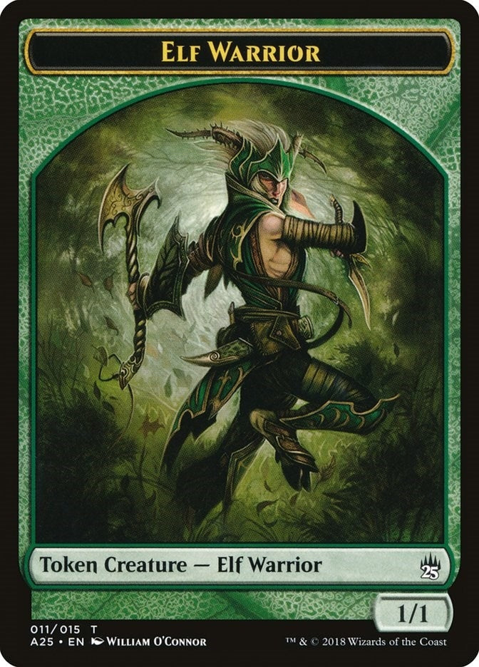 Image for Elf Warrior Token (011) (11) [Masters 25] - Magic: The Gathering
