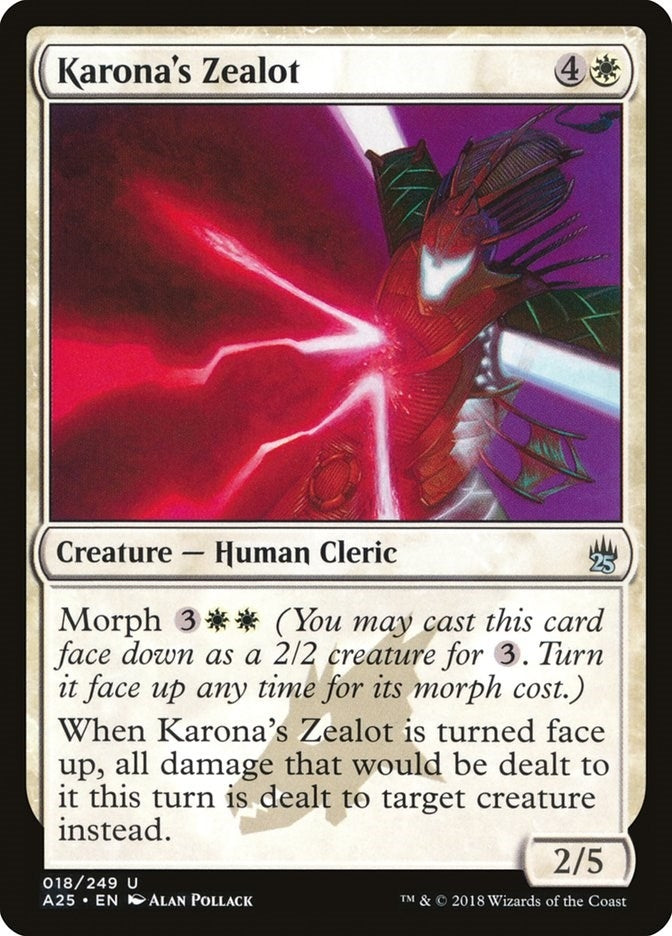 Image for Karona's Zealot (18) [Masters 25] - Magic: The Gathering