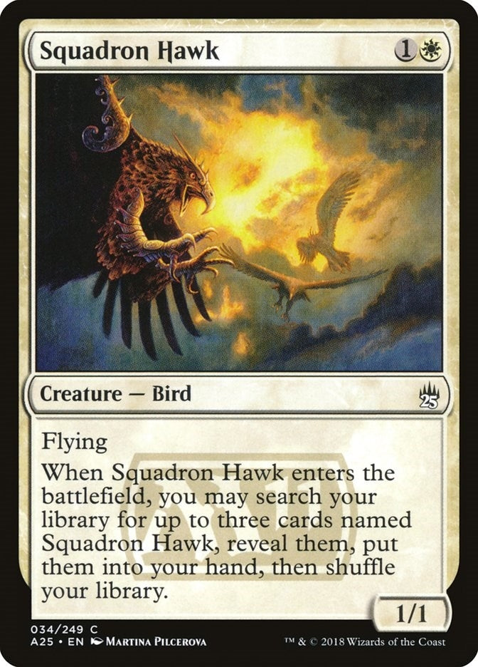 Image for Squadron Hawk (34) [Masters 25] - Magic: The Gathering