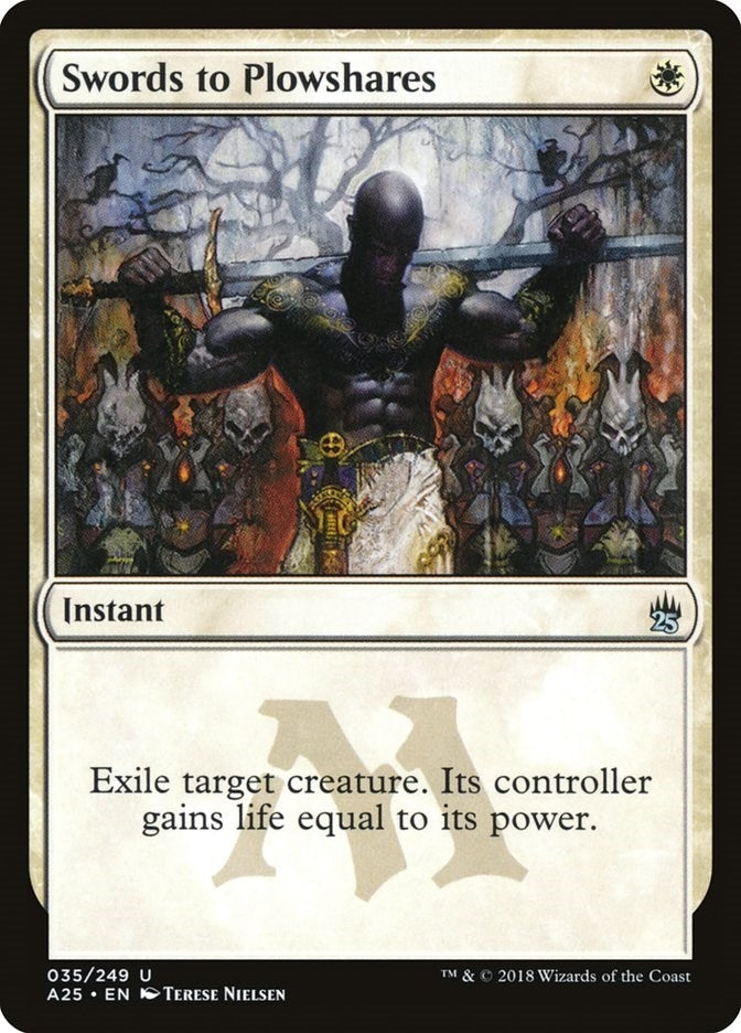 Image for Swords to Plowshares (35) [Masters 25] - Magic: The Gathering