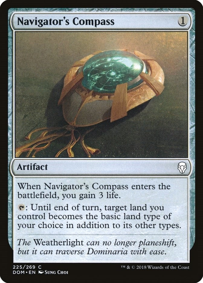 Image for Navigator's Compass (225) [Dominaria] - Magic: The Gathering