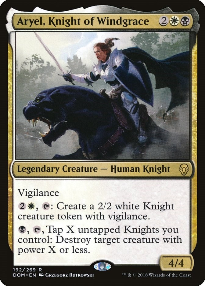Image for Aryel, Knight of Windgrace (192) [Dominaria] - Magic: The Gathering