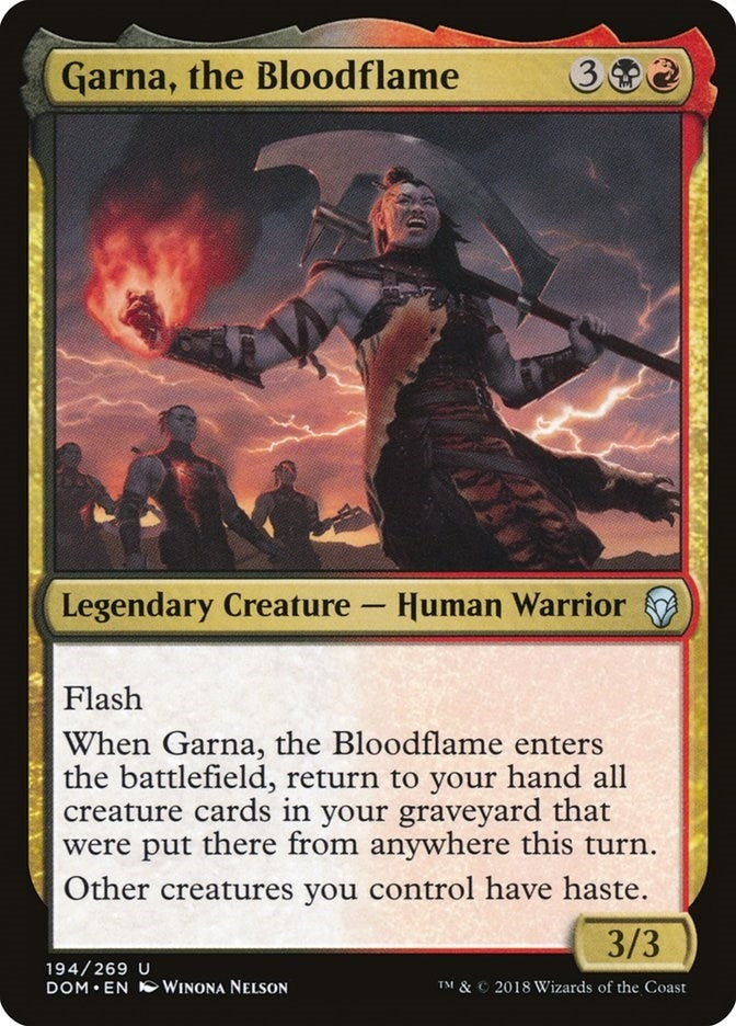 Image for Garna, the Bloodflame (194) [Dominaria] - Magic: The Gathering