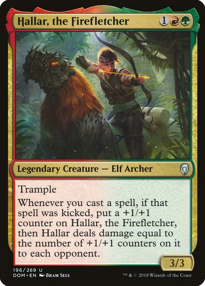 Image for Hallar, the Firefletcher (196) [Dominaria] - Magic: The Gathering