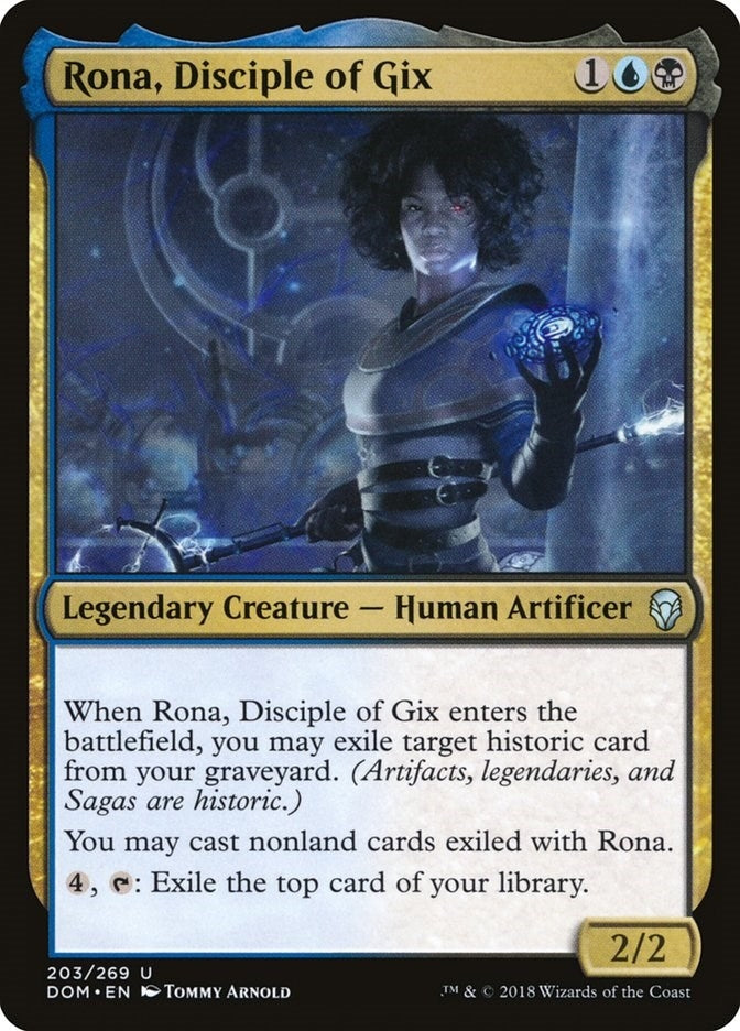 Image for Rona, Disciple of Gix (203) [Dominaria] - Magic: The Gathering