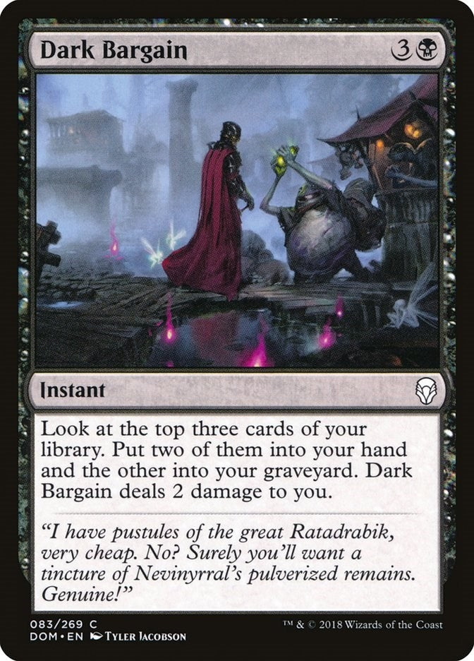 Image for Dark Bargain (83) [Dominaria] - Magic: The Gathering