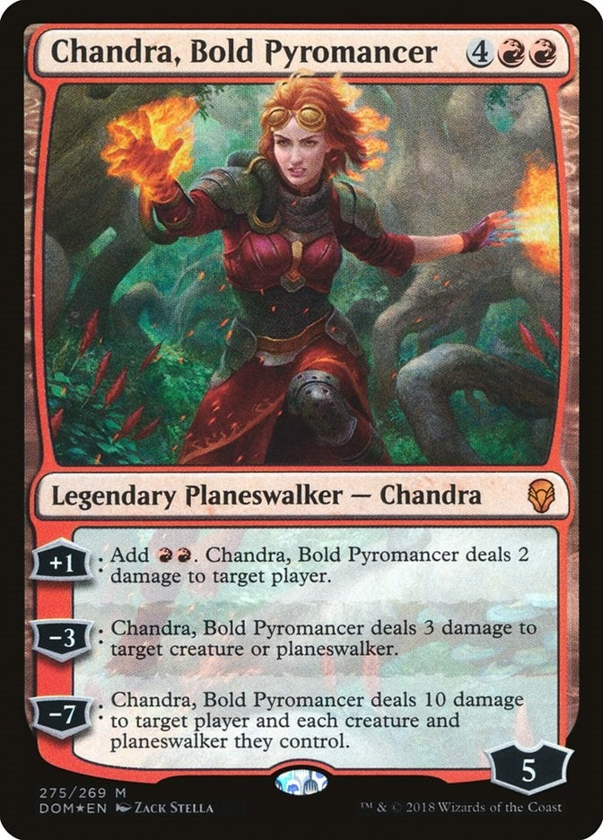 Image for Chandra, Bold Pyromancer (275) [Dominaria] - Magic: The Gathering