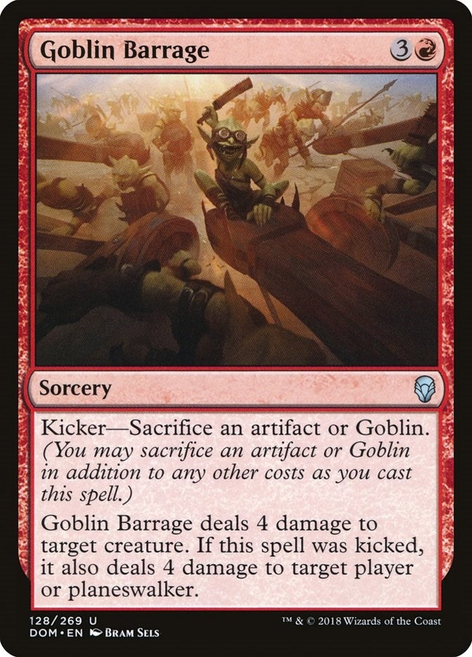 Image for Goblin Barrage (128) [Dominaria] - Magic: The Gathering